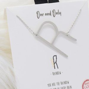 Sideways Initial " R "One and Only Necklaces - SV